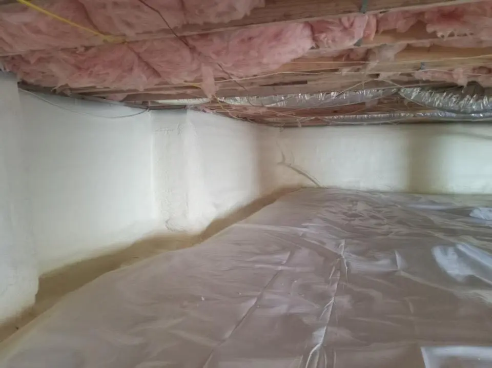Crawl space encapsulation with closed-cell spray foam for Roof Waterproofing in Grants Pass