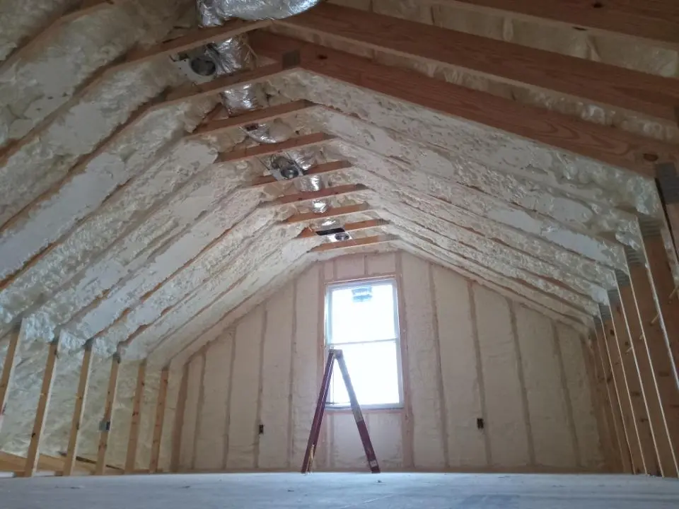 Spray foam roofing application for Crawl Space Insulation project in Grants Pass